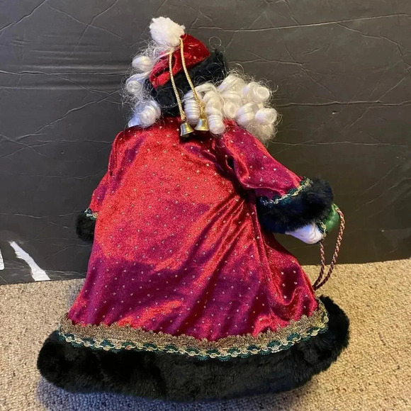 Vintage Tree Topper Santa and His Toy Bag For Children in Christmas Decor Time - Picture 6 of 6